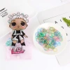 Black girl style bag, colorful small rubber bands, unbreakable, colorful rubber bands, Korean rubber bands details Picture